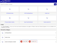 Tablet Screenshot of jyotifibreglass.com